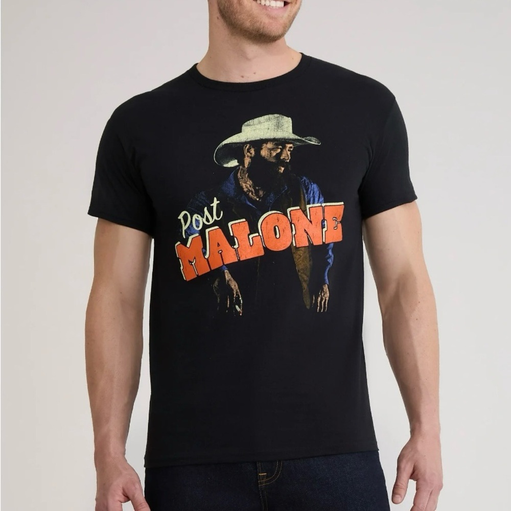 NEW Post Malone Black Graphic T-Shirt